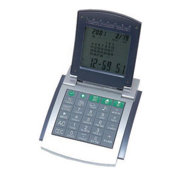 Set of 2 World Travel Clock Currency Converter Worldtime & Plug In Digital Clock - Picture 11 of 16